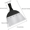 Miniatyrbilde 2 av 5: Hagespade, multifunksjonell rengjøringsspade, hageverktøy, hakke, for luking, rengjøring, isspade, snøfjerning Small