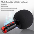 Miniatyrbild 4 av 5: Bluetooth Karaoke Mikrofon med TWS Duet Bluetooth 5.0 Inbyggd Högtalare Bärbar Handhållen Mikrofon Stöd TF