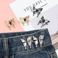 Miniatyrbild 3 av 5: 3 set fjärilsjeans midjejusterare, ingen sömnad avtagbar krävs byxknappar stift, jeans midjespänne jeans dra åt midjejusteringsknapp