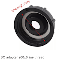 Miniatyrbilde 2 av 5: 3 stk IBC tankadapter, plastavløpsvanntanklokkadapter, S60x6 IBC adapterfittings 1/2 3/4 1 tommer svart