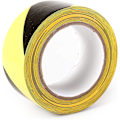 Miniatyrbilde 2 av 5: Adhesiv signalteip, Signal Safety Adhesive Tape, 50 mm x 33 m per rull, for gulvmerking, svart, gule striper