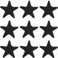 Miniatyrbilde 1 av 5: 20 stk Antiskli Sikkerhets Badekar Klistremerker Sklisikre Bad Klistremerker Dusjstrimler Trinn Antiskli Teip for Dusj Badekar Trinn Dekorasjon（svart stjerne） Black Star