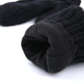 Pikkukuva 3 / 5: Naisten hanskat lapaset, talven lämpimät hanskat Heat Weaver -kaapeli neulottu, naisten hanskat Heat Holders -naisten paksut fleecevuoratut eristetyt lämpimät neulotut (1 pari)