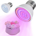 Miniatyrbillede 1 af 6: Pære til Indendørs Planter, 36W E27 LED Plantelys Pære, Fuld Spektrum 80 LEDs Plantelys Plante Blomst Hydroponisk Pære, AC220V