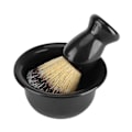 Miniatyrbillede 4 af 5: Skålsæt til barbering 3 stk. Professionel barberkost til mænd + Stativ/holder + Skål
