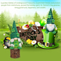 Miniatyrbild 4 av 4: Tomtar för St. Patrick's Day - Irländsk Grön Dvärg Leprechaun Plysch för Semester, Hem, Bord Shamrock Elf Dekorationer, 2 st