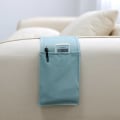 Miniatyrbild 1 av 4: Armstöd Organizer för Soffa Soffbord Säng Förvaringsväska TV Fjärrkontrollhållare Platsbesparande Förvaringsväska Sängficka för Mobiltelefon, iPad, Penna blue