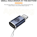 Miniatyrbild 6 av 6: USB-C till Lightning-adapter, [2-pack] Typ C Hona till Lightning Hane Adapter, stödjer 27W PD, Typ C Laddning Stödjer Dataöverföring