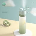 Pikkukuva 2 / 5: 2-in-1 Sumu- ja Juomafunktio Vesipullo Kannettava Urheilu Vuotamaton Juomavesikupilla Sumu Hydratoinnilla, Vihreä