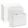 Miniatyrbilde 5 av 5: Magnetisk markørholder-arrangør med sterk anisotrop magnetpute for whiteboard, kjøleskap, kjøleskap, skap, kontor, hjem, skole (hvit) White