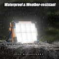 Miniatyrbilde 5 av 5: Solar Oppladbar LED Spot, 4 Moduser Oppladbar LED Utendørslys, Vanntett Bærbar Arbeidslys for Camping, Hage, Fiske [Energiklasse E]