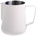 Miniatyrbilde 1 av 5: Rustfritt stål espressokanne for steaming, melkeskummerkanne for espressomaskiner, cappuccino latte art, hvit, 350 ml