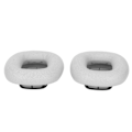 Miniatyrbillede 4 af 5: Udskiftning af ørepuder, bløde hukommelsesskum hovedtelefon øremuffer, udskiftning ørepuder sæt, læder ørepuder øremuffer til Airpod MAX headset234(grå) Silver