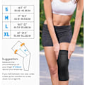 Miniatyrbilde 4 av 5: Knebeskydd 2-pack - Kompresjonsknebeskydd for leddgikt, leddsmerter, ligamentskade, meniskskade, ACL, MCL, senebetennelse, sport (M) M