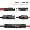 Pikkukuva 2 / 5: MC4-SAE-sovitin, aurinkopaneeli SAE 10 AWG -sovittimeen - 50 cm Rv