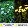 Pikkukuva 3 / 5: Aurinkovalot ulkopuutarhaan, 8 LED Meduusa Valo Ulkona Aurinko Kulo, Heiluvat Aurinkovalot Ulkopuutarhaan, Patio, Pensaille, Lämmin Valkoinen