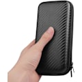 Miniatyrbilde 2 av 5: Støtsikker bærbart laderetui Hard Protective EVA støtbestandig Power Bank-pose Liten elektronikkarrangør, Stripe