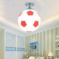 Miniatyrbillede 4 af 4: 20cm Fodbold Loftlampe - LED Loftlampe til Indendørs Bar, Børneværelse, Soveværelse red