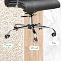 Miniatyrbillede 3 af 5: Pieces Kontorstol Caster Wheels 11 x 22mm 360° Rotation til Gaming Stole, Lydløse No-Scratch Udskiftningshjul, Sort