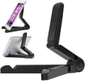 1 stk. Sort Bærbart Sammenklappeligt Stativ til Apple iPad, iPad 2, Ny iPad (iPad 3), Samsung Galaxy Tab, BlackBerry PlayBook osv.