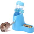 Miniatyrbild 2 av 5: 3-i-1 Hamsterhängande Vattenflaska Djur Automatisk Dispenser med Bas för Dvärghamster Mus Råtta Igelkott (80ML, Blå)