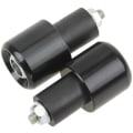 Miniatyrbillede 1 af 5: 2 stk. 7/8 tommer 22mm motorcykel styr ender prop Black