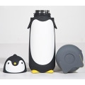 Pikkukuva 3 / 4: 280ml Ruostumaton Teräs Söpö Pingviini Kuppi Pullo Termospullo (Musta) Black