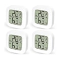 Miniatyrbillede 1 af 5: Indendørs termometer sæt med 4 digitale termometre hygrometer, digitalt termometer til soveværelse