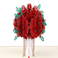 Miniatyrbillede 4 af 4: 3D Pop-up Valentinsdagskort, 3D Blomsterkort Rose Bouquet Gratulationskort med Kuvert til Valentinsdag Bryllup Mors Dag (5,9 x 5,9 Tommer)