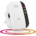 Miniatyrbild 1 av 5: WiFi Repeater, 300Mbps WiFi Förlängare, 2.4GHz WiFi Förstärkare med Repeater/AP Läge och WPS Funktion, med Ethernet Port och Strömgränssnitt