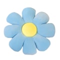 Miniatyrbilde 1 av 5: Blomstergulv pute, tusenfrydformet putepute, hjemmedekor for jenter og kvinner for lesing, soverom eller se på TV blue 53cm