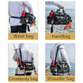 Miniatyrbild 2 av 5: Fiskeväska, Enkelsidig Havsfiske, Fiskeväskor Fiskeförvaringsryggsäck för Karpfiske, Utomhus Carryall Bag Vandringsresepaket Yellow