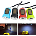 Miniatyrbild 5 av 5: Mini Hand Crank LED Ficklampa, Nödvev Dynamo Solenergi Ficklampa Kraftfull Energisparande Ficklampa LED Uppladdningsbar Fackla(Grön)