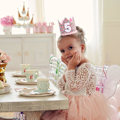 Miniatyrbillede 3 af 5: Regnbuekrone - 5 års fødselsdagsfest Glitterkrone, Børnehatte, Babyfotorekvisitter, Kronedekoration, Lille Pigers Hårtilbehør