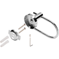 Miniatyrbillede 4 af 5: Runde toiletpapirholder i krom til badeværelset. Vægmonteret toiletpapirholder i rustfrit stål (ikke selvklæbende)