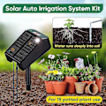 Miniatyrbild 2 av 5: Solardrivet automatiskt bevattningssystem, solcellsdriven droppbevattningssats med batteri och timer, automatiskt självbevattningssystem för inom- och utomhusbruk