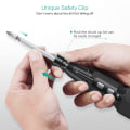 Miniatyrbillede 3 af 5: Elektrisk trådløs skruetrækker, 3,6V 900mAh USB genopladelig skruetrækker, LED arbejdslys, 9 magnetiske bits og 1/4 tommer bitholder