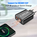 Miniatyrbilde 3 av 5: USB Reiselader + CPD Ladehode Europeisk og Amerikansk Standard Multi-Port for Mobiltelefoner Kompatibel med USB