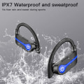 Miniatyrbilde 4 av 5: Trådløse ørepropper, Bluetooth 5.1 trådløse øretelefoner i øret støyreduserende ørepropper med mikrofon dyp bass sportsørepropper IP7 vanntett 40H spilletid
