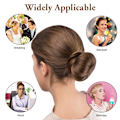 Miniatyrbillede 2 af 5: Hårbolle Shaper, 2 stk. Easy Donut Bun Maker til hår, fransk twist fold wrap snap band