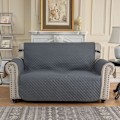 Miniatyrbillede 2 af 4: 2-personers sofasovertræk, vandtæt sofasovertræk, universal sofasovertræk, skridsikkert beskyttelse mod katte- og hundeskrab Grey Double