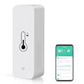 Miniatyrbillede 1 af 5: WiFi Temperatur- og Luftfugtighedssensor: Termometer Hygrometer med App-alarm, Gratis Datalagringseksport, Smart Temperatur- og Luftfugtighedsovervågning til Hjemmet og Kæledyr