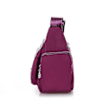 Miniatyrbild 3 av 4: Modeväska i Vattentätt Nylon för Kvinnor, Enkelsidig Axelväska, Crossbody Väska, Handväska, Messenger Väska (Svart) Rose edited