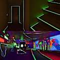 Miniatyrbild 2 av 5: Fluorescerande självhäftande tejp, 5M*2CM Självlysande tejp, Reflextejp, för dekoration av scen, garage, trappor (3 st) 20mm*5m