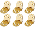 Miniatyrbillede 1 af 4: 6 stk. flade foldeborde til skabslåger, symaskinebord; zinklegering folde-flip hængsel, guld（80*30mm） Gold