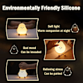 Miniatyrbillede 3 af 5: Sød silikone natlampe i form af en pære til baby og småbørn, natlampe til soveværelset, sengelampe til børneværelset (pære)
