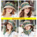 Miniatyrbillede 3 af 3: Pakbar, formbar, ekstra stor floppy solhat, reversibel, UPF 50+, strand solhat khaki
