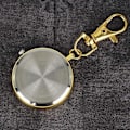 Miniatyrbillede 5 af 5: Minimalistisk ultra tynd lommeur med åbent ansigt i kvarts med nøglespænde Unisex bærbar lommeur - Guld