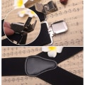 Miniatyrbillede 3 af 5: Elastiske 5 cm brede seler, 4 stærke clips X-form, mænd og kvinder