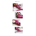 Miniatyrbilde 2 av 2: Teppe havfrue hale teppe strikket fiskehale teppe sofa teppe deep purple 70*140cm